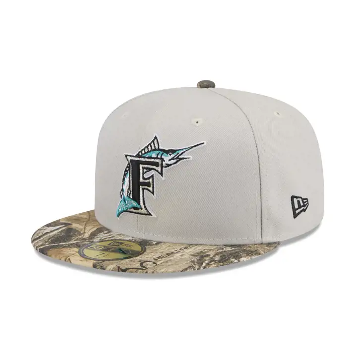 FLORIDA MARLINS MLB Casquette 59FIFTY WS 2008 STONE/CAMO/GR