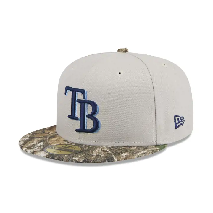 TAMPA BAY RAYS MLB Stone Tree 59FIFTY 25TH ANN STONE/CAMO/GR