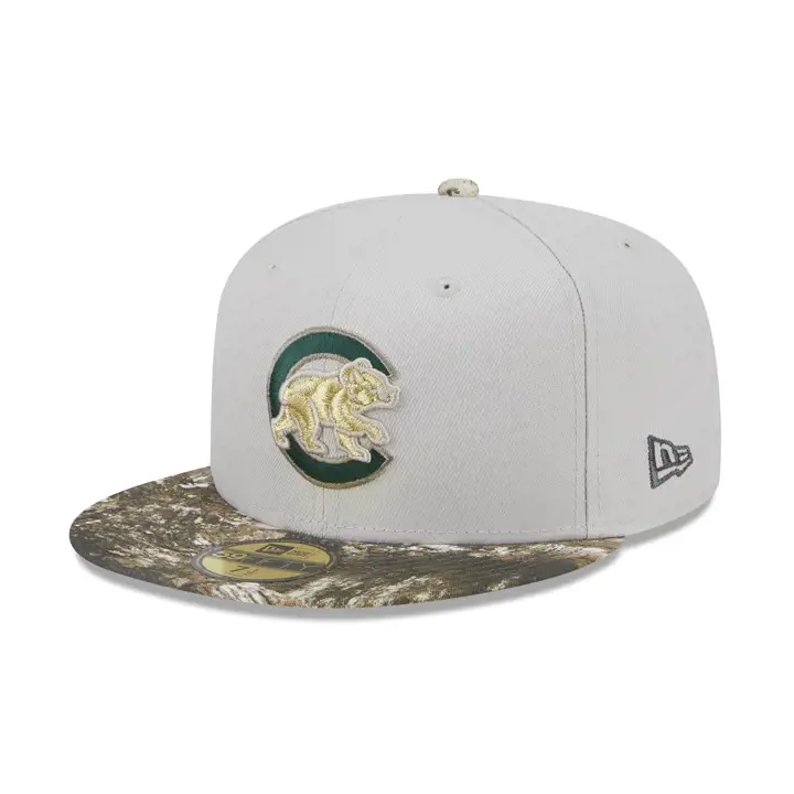 CHICAGO CUBS MLB Everglades 595FIFTY WRIGLEY STONE/CAMO/VERT