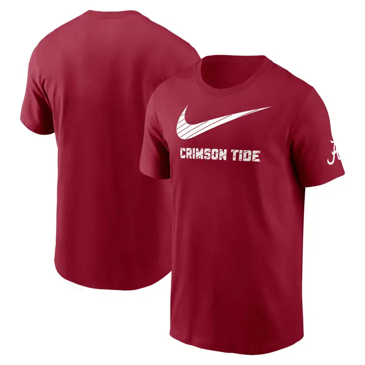 TEE EN COTON ALABAMA CRIMSON TIDE NCAA 2-HIT WORDMARK 24 CRIM