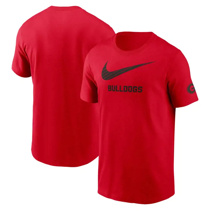 TEE EN COTON 24 ROUGE GEORGIA BULLDOGS NCAA 2-HIT AVEC LOGO