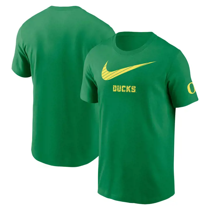 T-SHIRT EN COTON OREGON DUCKS NCAA 2-HIT WORDMARK 24 VERT