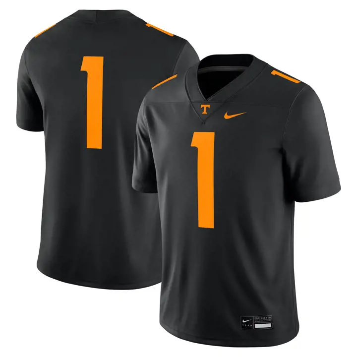 Maillot de match réplique de football américain NCAA Tennessee Volunteers BLK