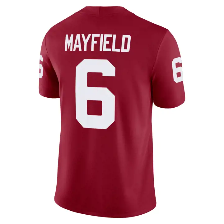 Maillot de match des Sooners de l'Oklahoma NCAA - Baker Mayfield CRIM