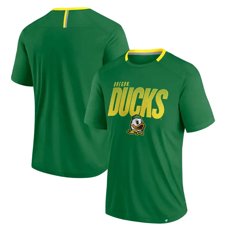 T-shirt en polyester à pois dégradés Oregon Ducks NCAA Vert