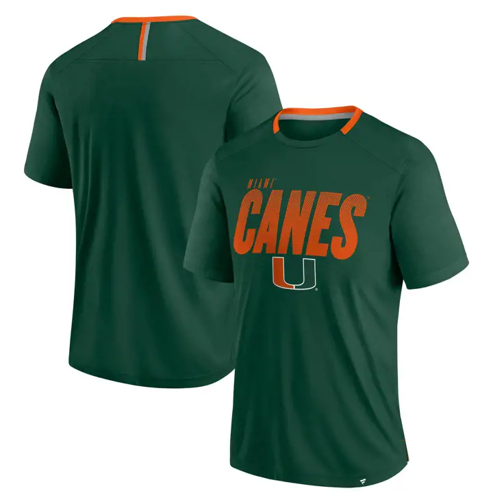T-shirt NCAA Miami Hurricanes dégradé à pois vert