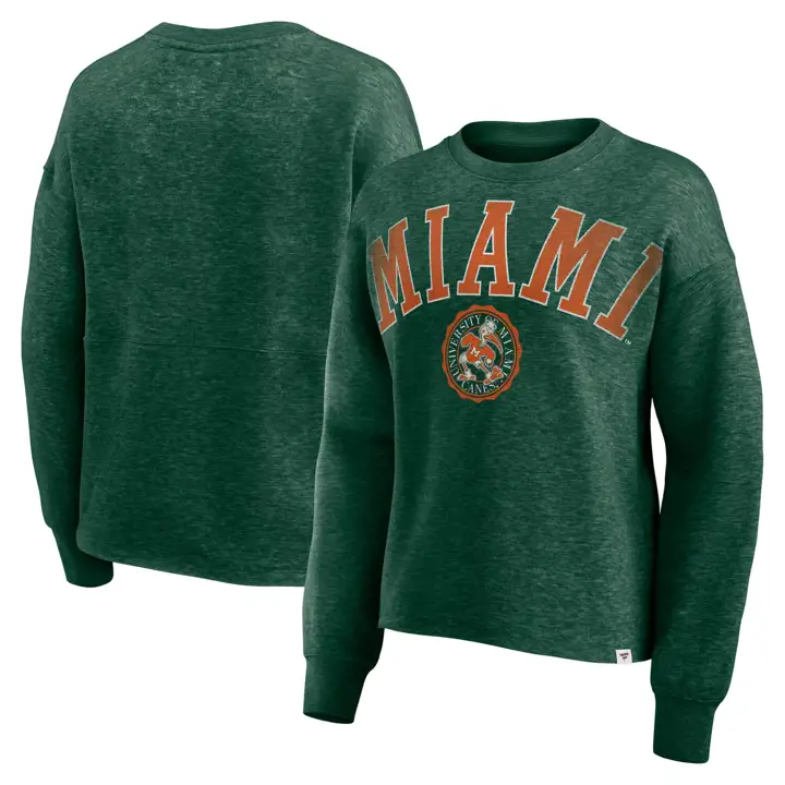 Sweat-shirt Femme Oversized Tradition GRN NCAA Miami Hurricanes