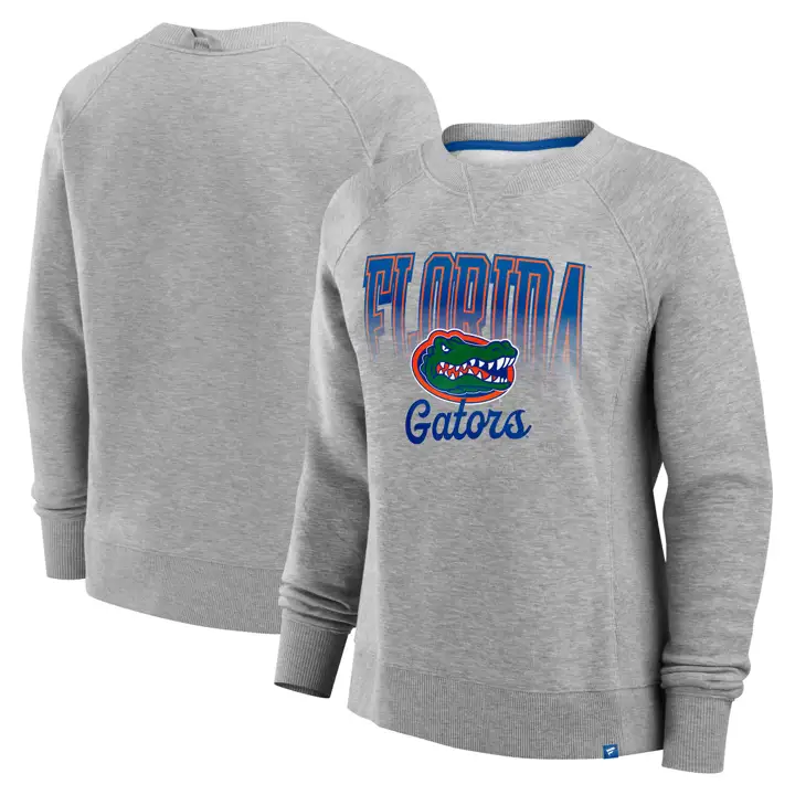 Florida Gators NCAA Femme Hit Hard Col Rond Gris Fonc