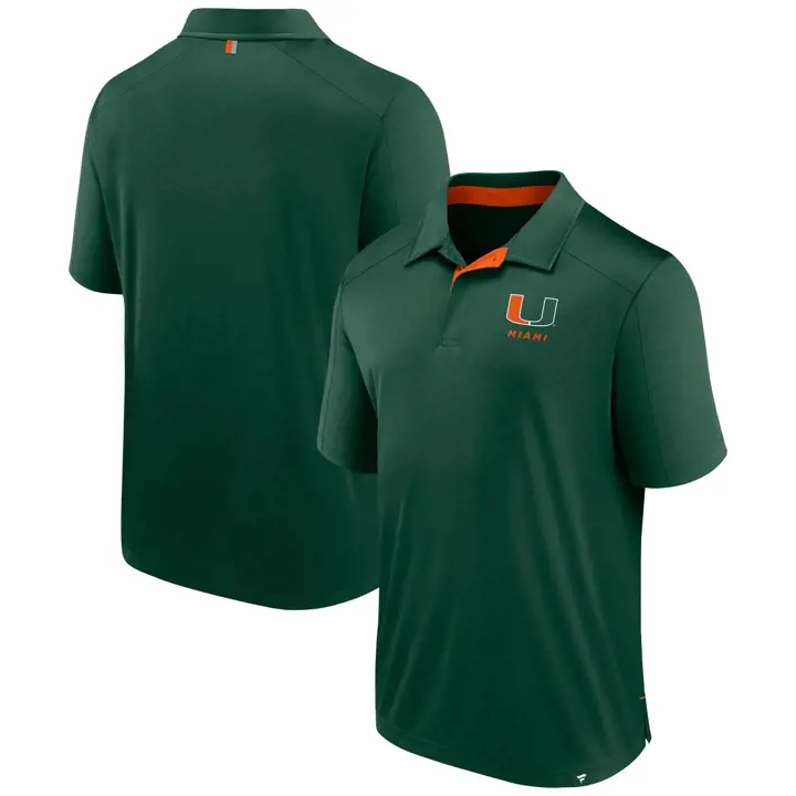 Polo Miami Hurricanes NCAA Defender Vert