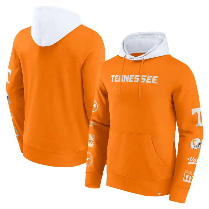 Sweat à capuche Tennessee Volunteers NCAA avec badge colorblock ORG