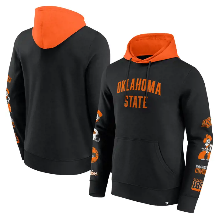 Sweat à capuche colorblock Oklahoma State Cowboys NCAA BLK
