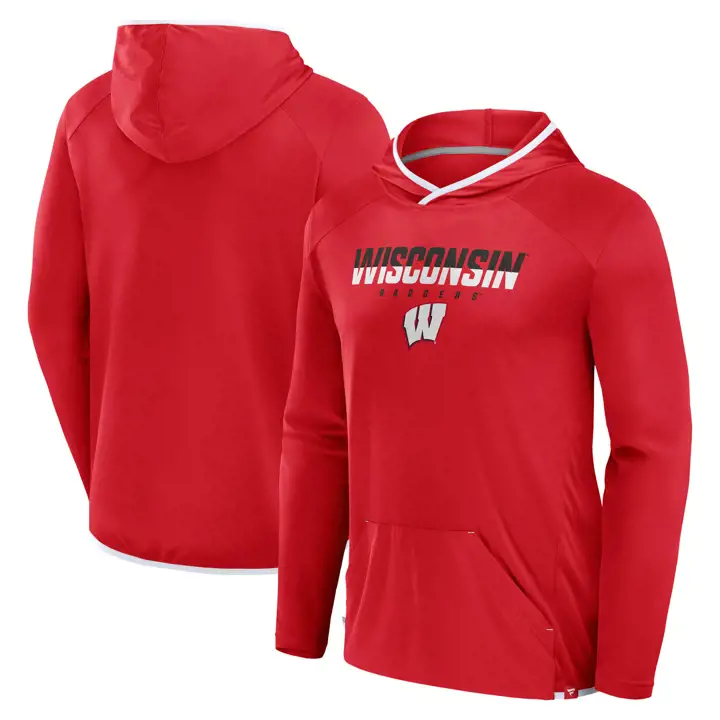 Wisconsin Badgers NCAA On Top Poly Hood ROUGE