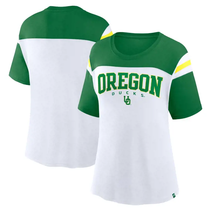 T-shirt Oregon Ducks NCAA Femme – Équipement des championnes – Blanc