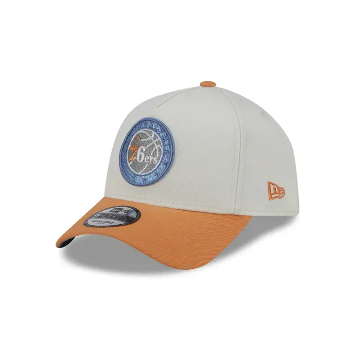 Casquette 9FORTY A-Frame Pastel Punch Creamsicle NBA des 76ers, silv/ org/