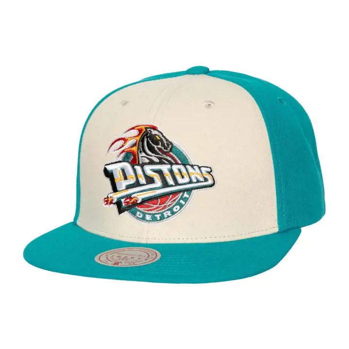 Casquette Snapback Detroit Pistons NBA MN Front Off bleu sarcelle/ bleu sarcelle/ gris