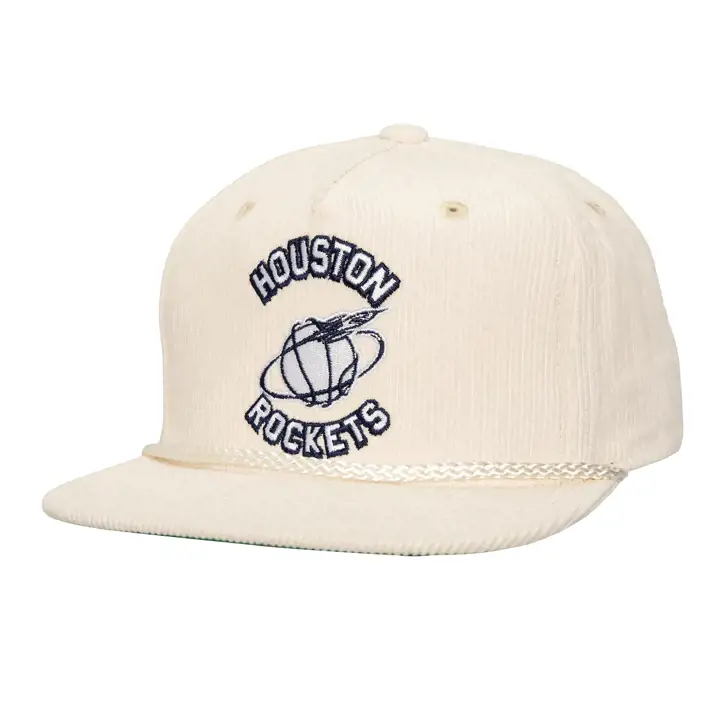 Casquette de type «Snapback» en velours côtelé avec cordon «Houston Rockets NBA MN» ivoire/ ivoire/ kgr