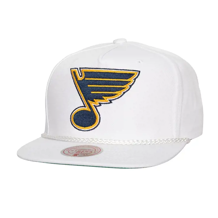 ST. LOUIS BLUES LNH MN Casquette Golfer Corde Blanche Actuel bnc