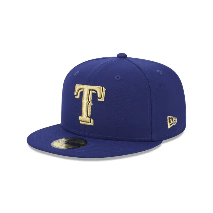 Texas Rangers Collection Or MLB 59FIFTY 2024 Marine Foncé