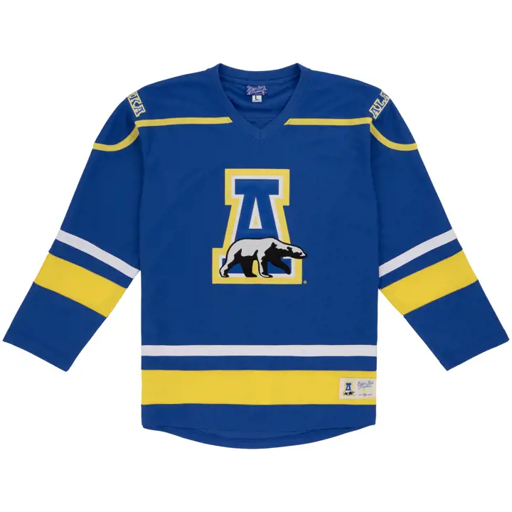 Alaska-Fairbanks Nanooks Replica Hockey Jersey RBL/YEL/WHT