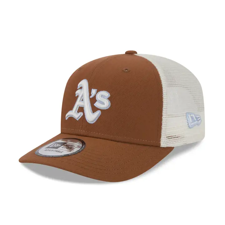 Oakland Athletics MLB New Era Pastel Punch Trucker MARRON