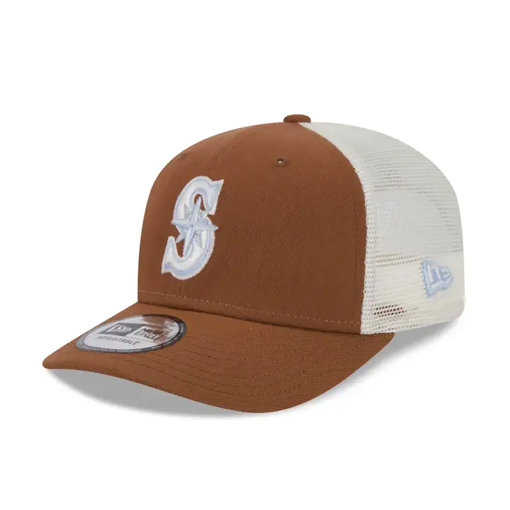Seattle Mariners MLB New Era Pastel Punch Trucker MARRON