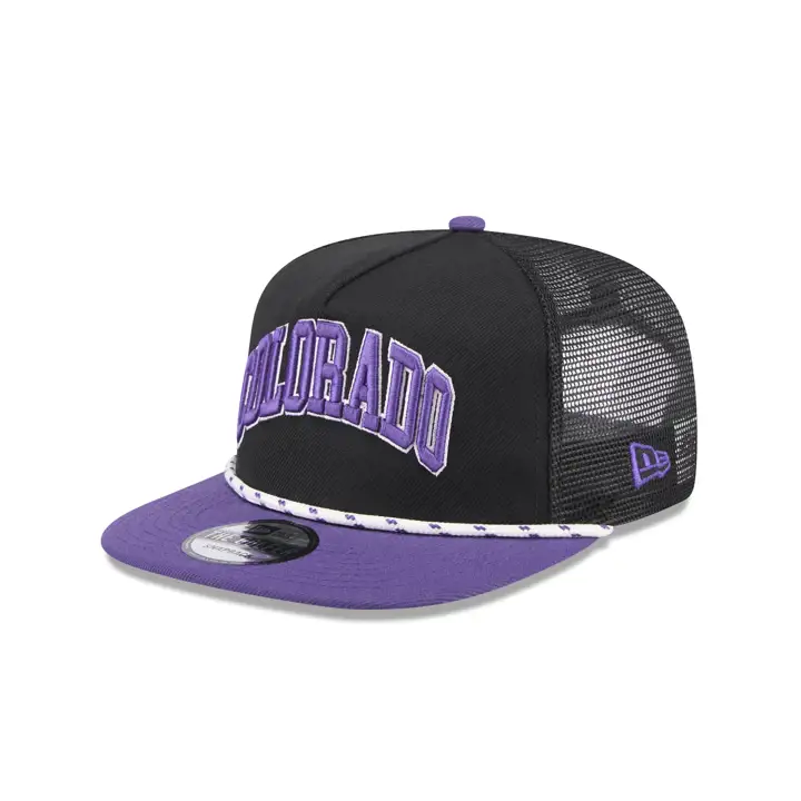 Colorado Rockies MLB New Era TT Wordmark Mesh Rope Golfer PU