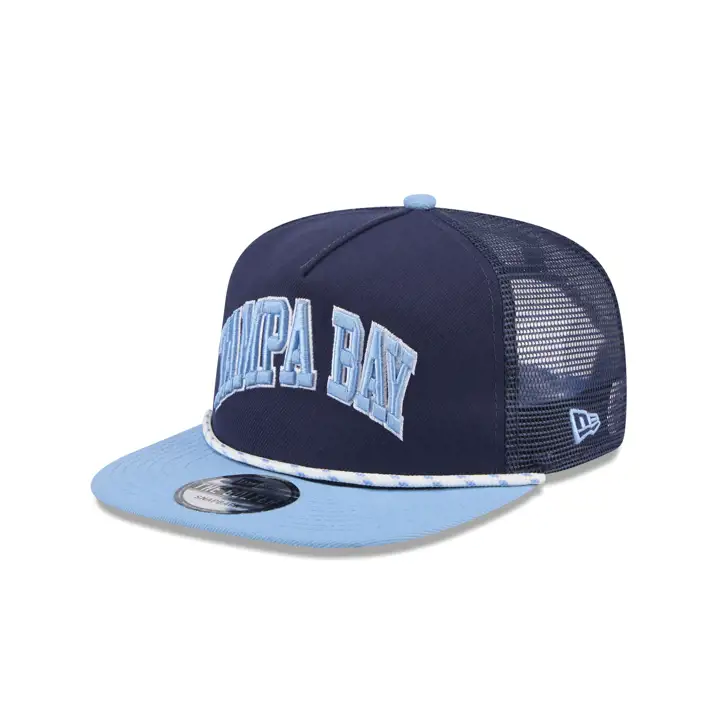 Tampa Bay Rays MLB New Era TT Wordmark Mesh Rope Golfer LBL