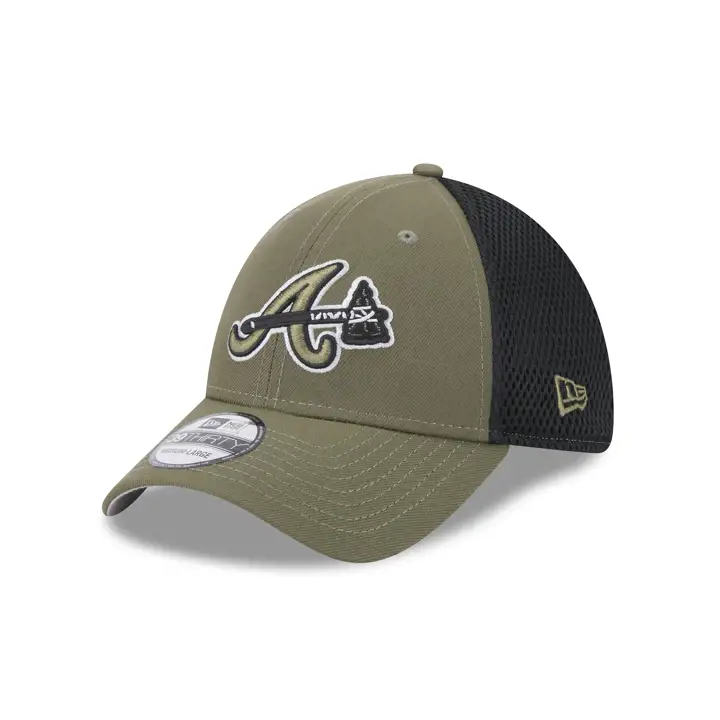 Atlanta Braves MLB New Era Olive/Black 39THIRTY Neo OLV