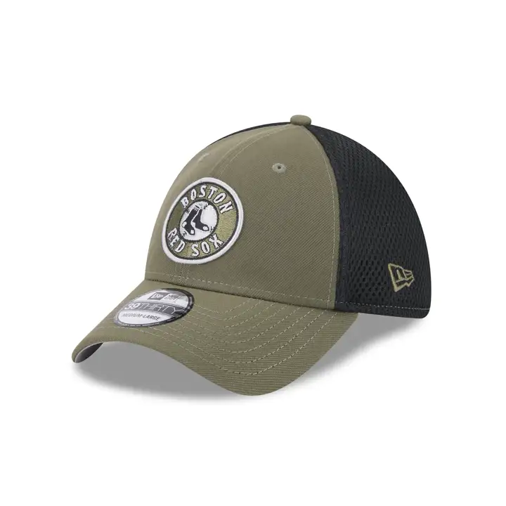 Casquette Boston Red Sox MLB New Era 39THIRTY Neo Olive/Noir