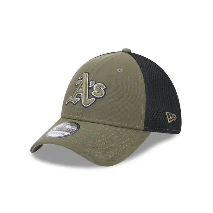 Oakland Athletics MLB New Era Olive/Black 39THIRTY Neo OLV