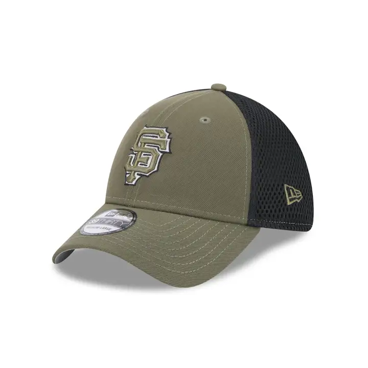 San Francisco Giants MLB New Era Olive/Black 39THIRTY Neo OL