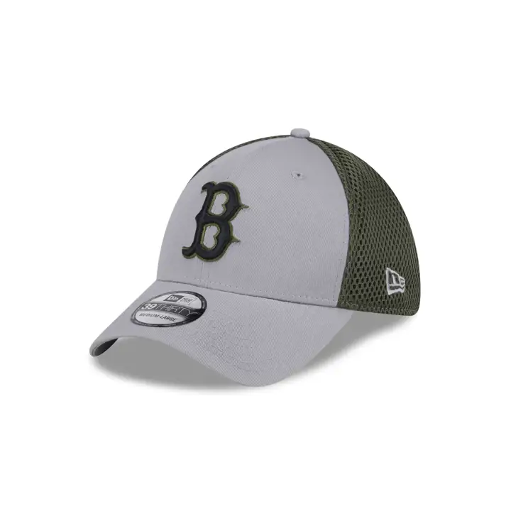 Boston Red Sox MLB New Era Gris/Olive 39THIRTY Neo GRY