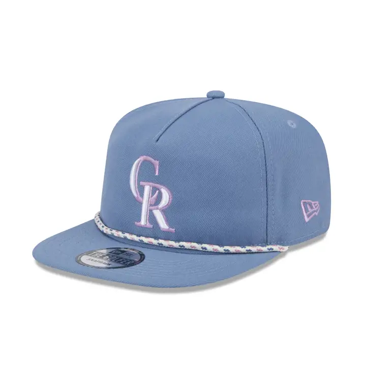 Casquette New Era Pastel Punch Rope Golfer MLB des Colorado Rockies SLBL