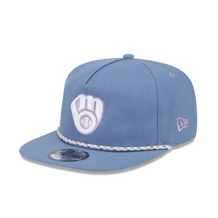 Milwaukee Brewers MLB New Era Pastel Punch Rope Golfer SLBL