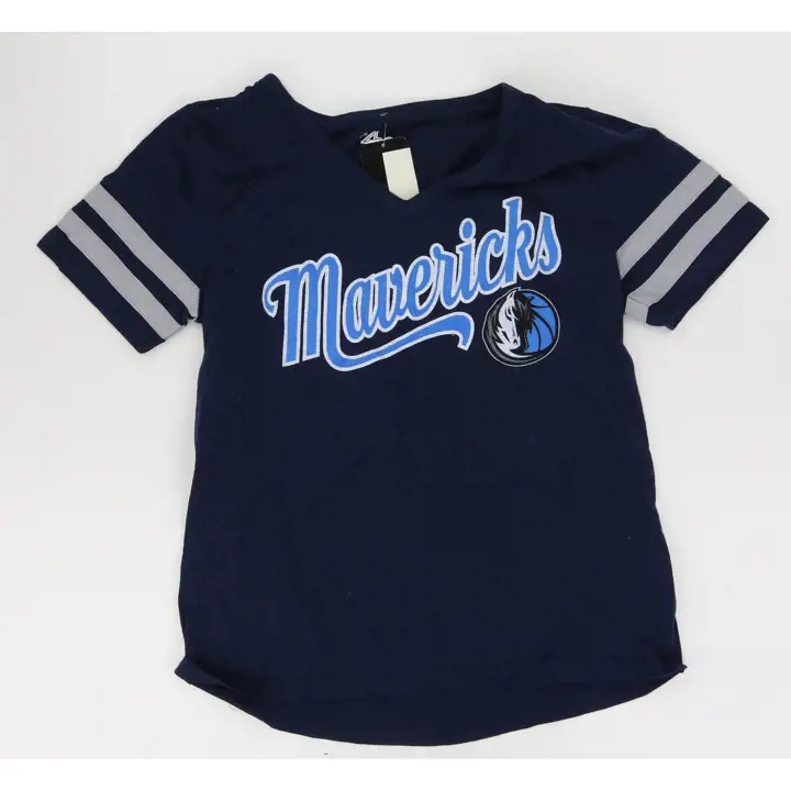 T-shirt à manches courtes Dallas Mavericks NBA Triple Play pour femme 23 Marine