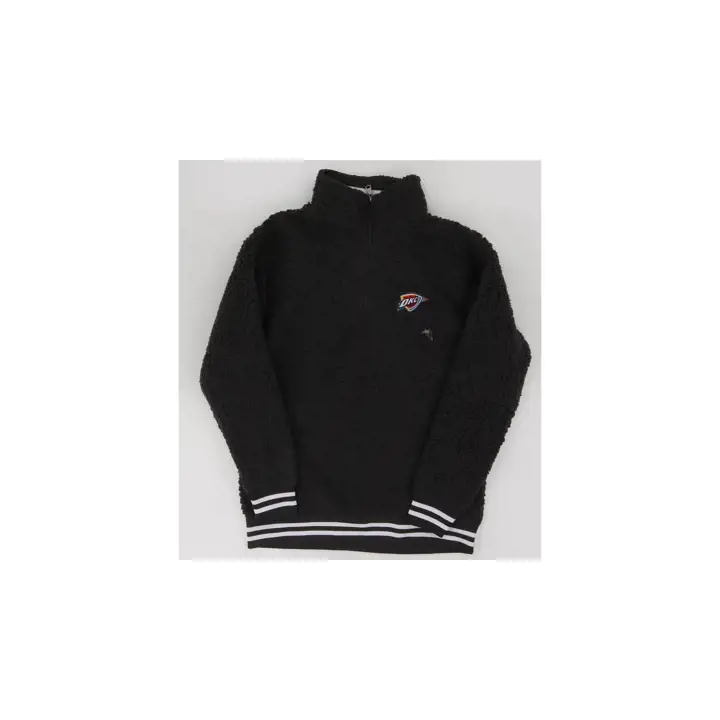 Thunder NBA Women's 1/4 Zip Sherpa Jacket 23 NAVY