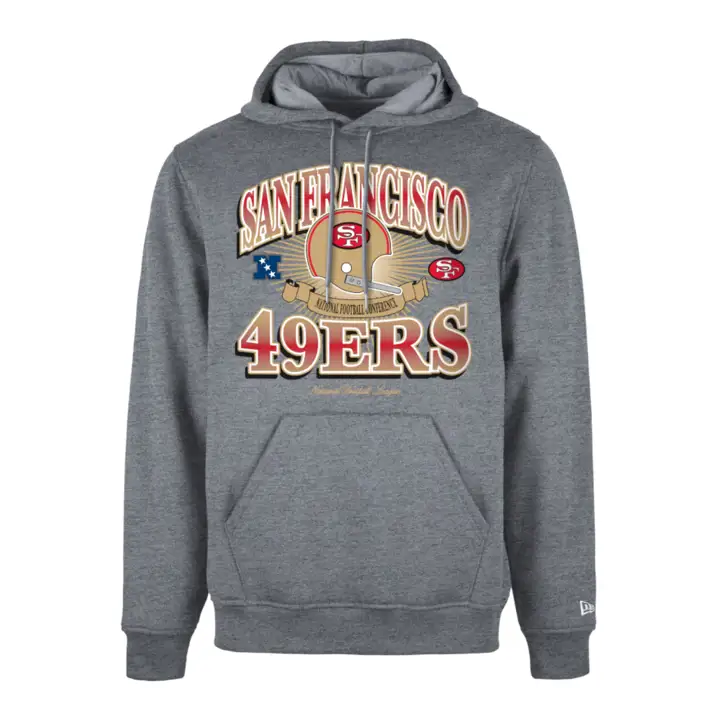 San Francisco 49ers New Era Historic Helmet Hood GRY