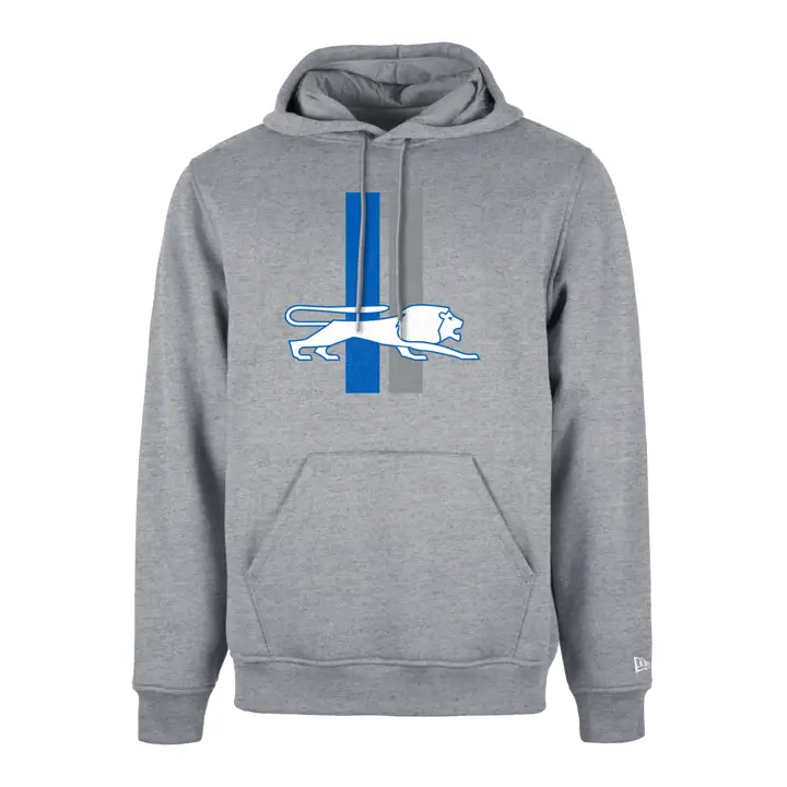 Detroit Lions NFL New Era Historic Prime Logo Hood GRY