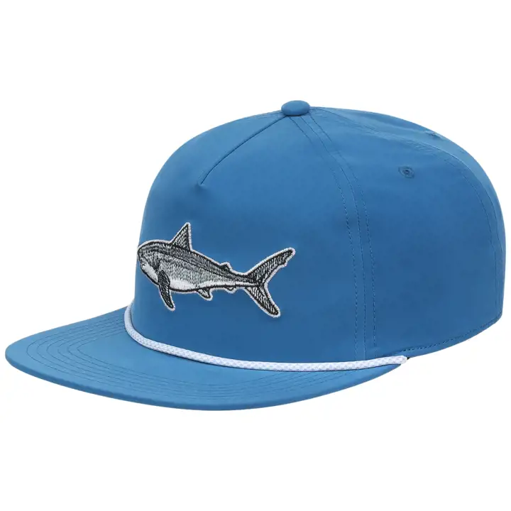 Requin Blanc Pêcheur Golfeur avec Corde Bleu/blanc
