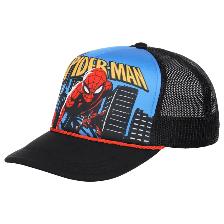 Casquette camionneur en mousse Spiderman Big Front AST/BLK
