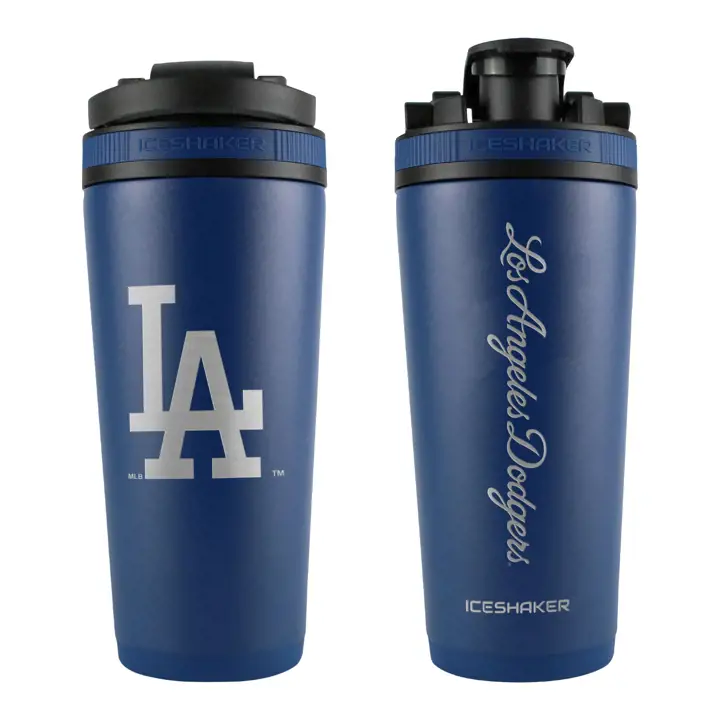 Bouteille shaker en acier inoxydable gravée Los Angeles Dodgers 26 oz