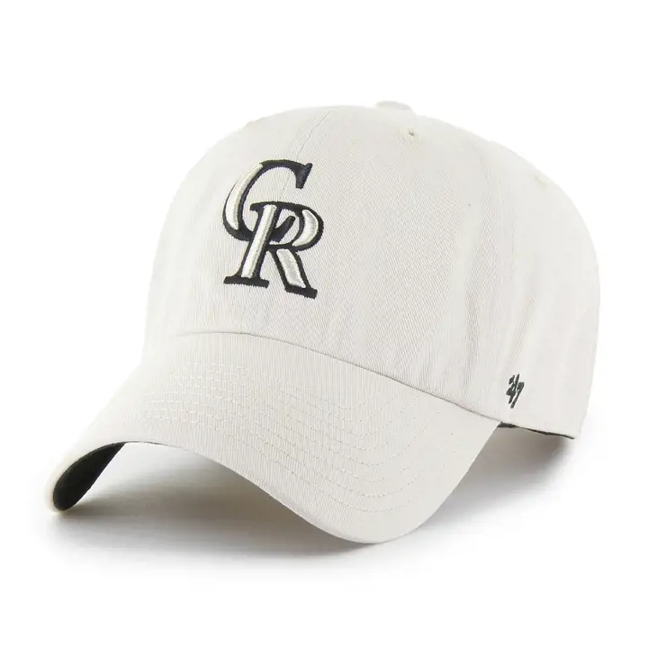 COLORADO ROCKIES MLB Bone/Noir Casquette « 47 Clean Up LBRN