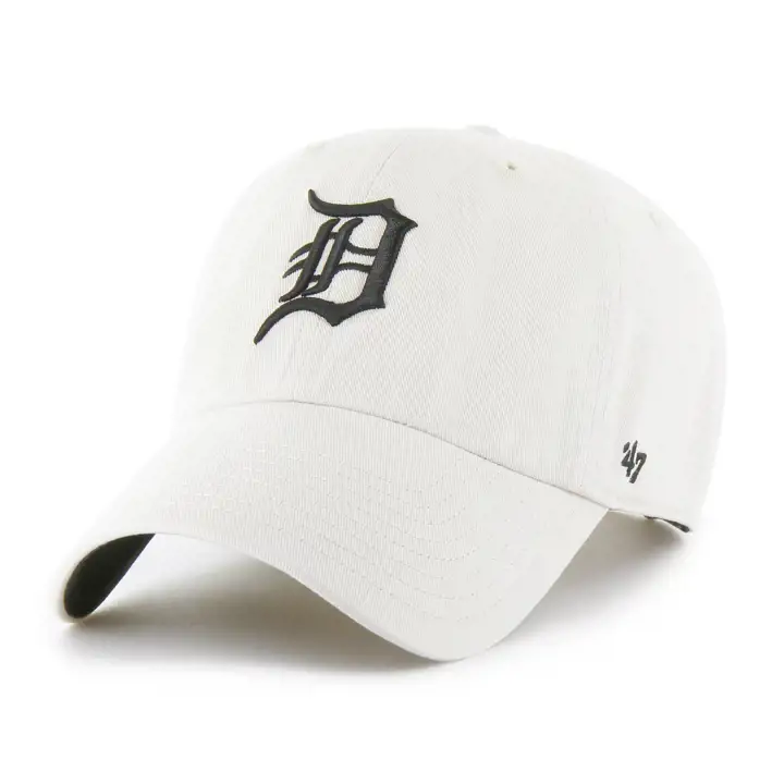 Casquette '47 Clean Up LBRN Detroit Tigers MLB en noir et blanc