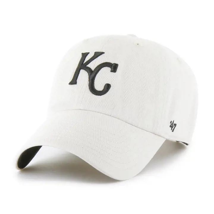 KANSAS CITY ROYALS MLB Bone/Noir Casquette "Clean Up" LBRN de '47