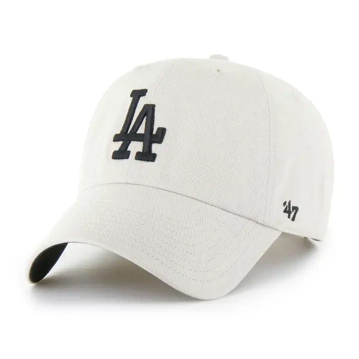 LOS ANGELES DODGERS MLB Casquette Bone/Noire '47 Clean Up LBRN
