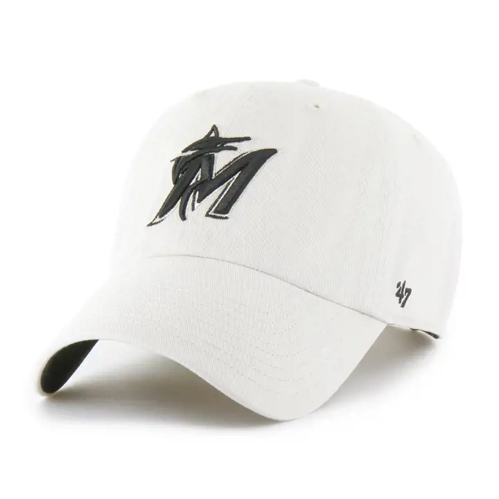 Casquette '47 Clean Up LBRN des MIAMI MARLINS MLB Bone/Black
