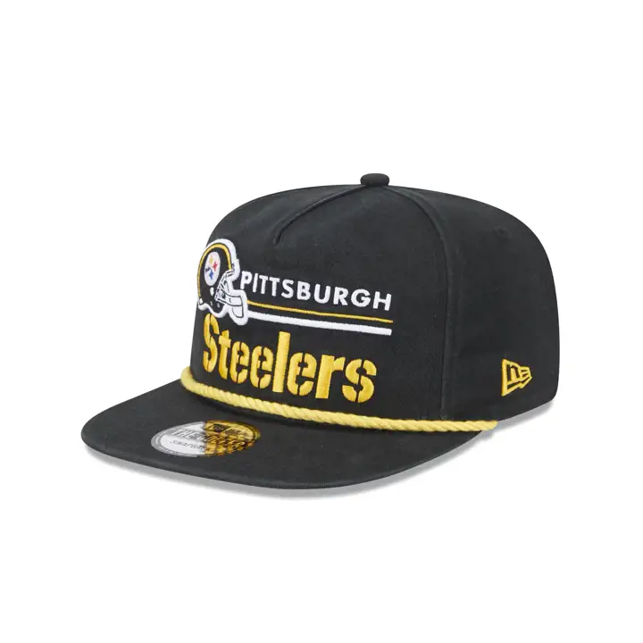 Casquette de golf rétro NFL Pittsburgh Steelers noire