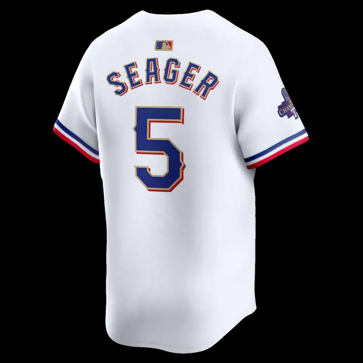 Maillot joueur Texas Rangers MLB Nike Gold Limited 24 Corey S