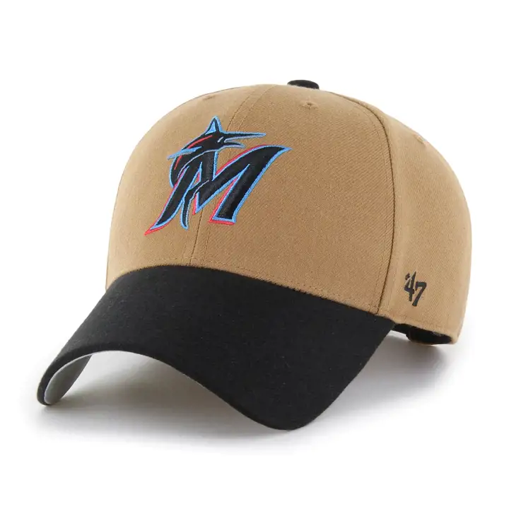 MIAMI MARLINS MLB Casquette 2 tons « 47 MVP CAMEL »