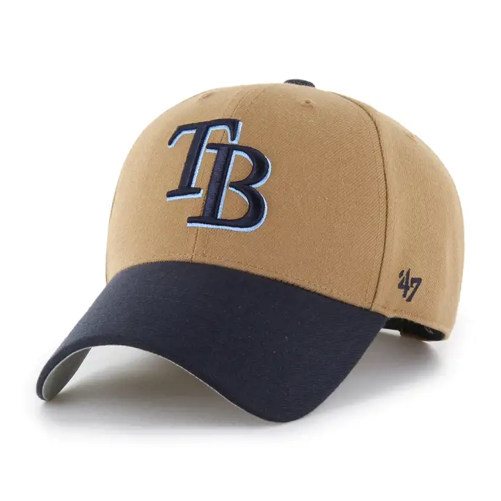 TAMPA BAY RAYS MLB Casquette 2 tons « 47 MVP » CAMEL